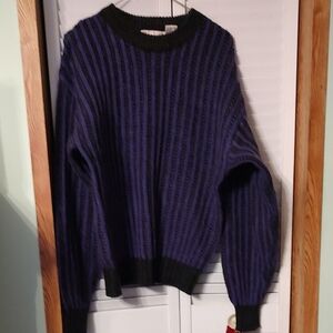Gabrielle Crewneck Sweater with Ribbed Pattern